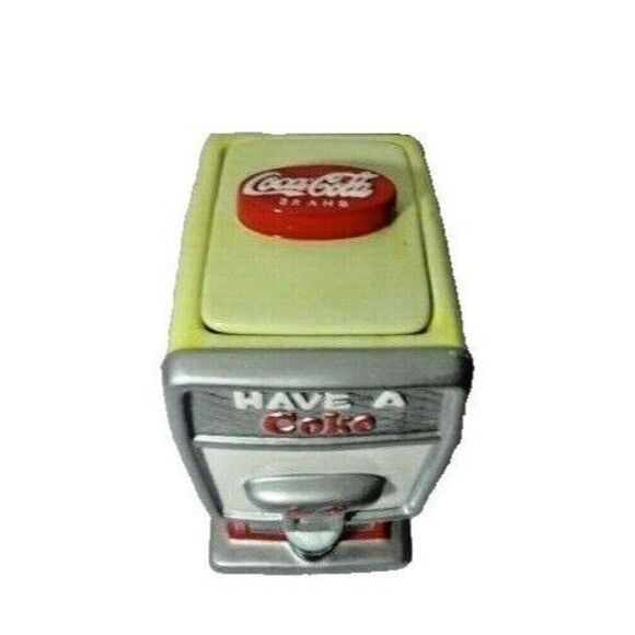 Coca Cola Retro Soda Fountain Cookie Jar Vintage Style Stoneware Canister 2002 - Picture 3 of 5
